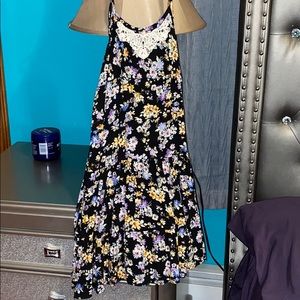 Justice kids floral dress tie at back